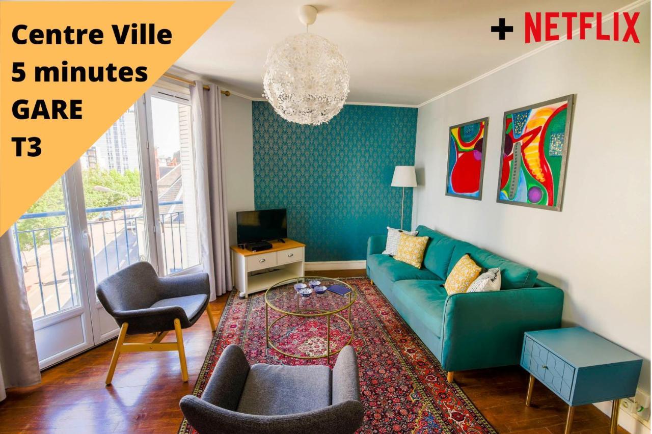 Appartement Rousseau - Centre Ville 5 Minutes Gare تور المظهر الخارجي الصورة